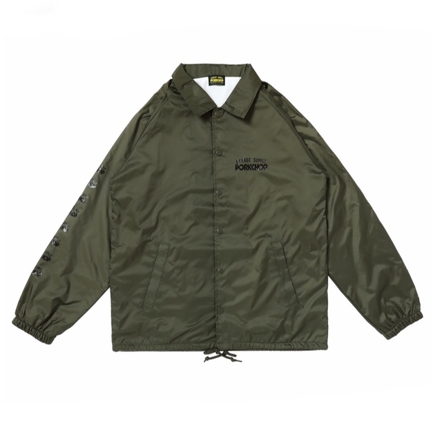  PORKCHOP COACH JKT（OLIVE）2022秋冬 メンズのジャケット/アウター(ナイロンジャケット)の商品写真
