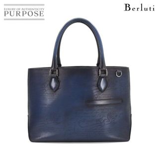 ベルルッティ(Berluti)のベルルッティ Berluti カリグラフィ トゥジュール トート バッグ ヴェネチアレザー ネイビー VLP 90168072(トートバッグ)