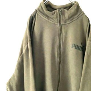 プーマ(PUMA)のプーマ PUMAフルジップスウェット ジャケット2XL カーキ 古着(スウェット)