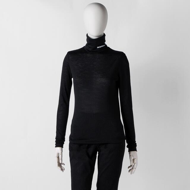 新品未使用品 JIL SANDER ジルサンダー ロゴ ハイネック ロンT 長袖-