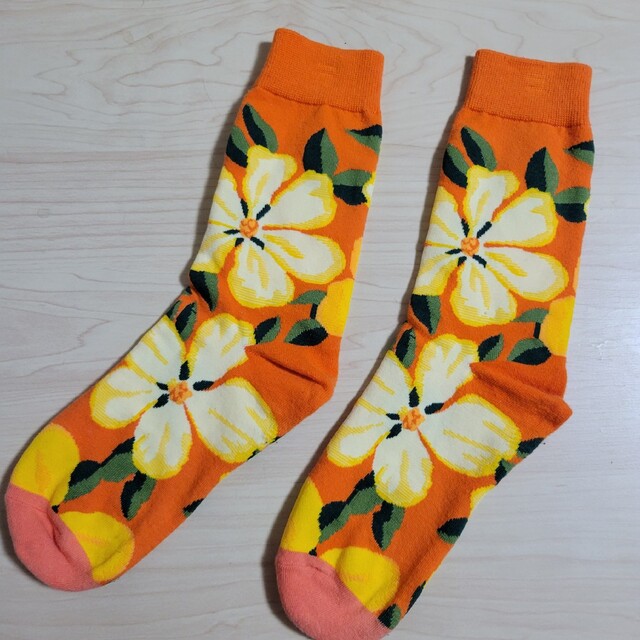 花柄ソックス🧦 レディースのレッグウェア(ソックス)の商品写真