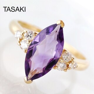タサキ(TASAKI)のTASAKI タサキ アメジスト ダイヤ リング ジュウル（神楽坂宝石）(リング(指輪))