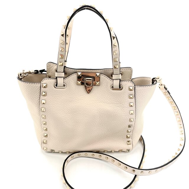 極美品】ヴァレンティノ VALENTINO ロックスタッズ 2way バッグ 【国内