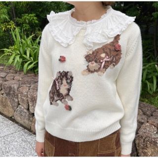 国内正規□ ピンクハウス ニャーメイド チュニック カットソー