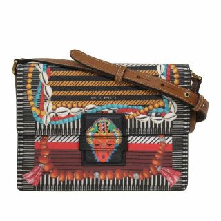 エトロ(ETRO)の【新品】エトロ ETRO ショルダーバッグ 斜めがけ レディース 1H706 2958 100 PVC レザー アフリカ(ショルダーバッグ)