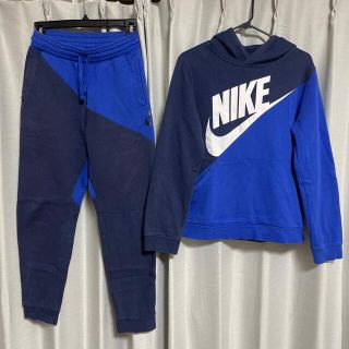 ナイキ(NIKE)のNIKE ナイキ キッズ 160cm スウェット セットアップ  秋冬 青(ジャケット/上着)