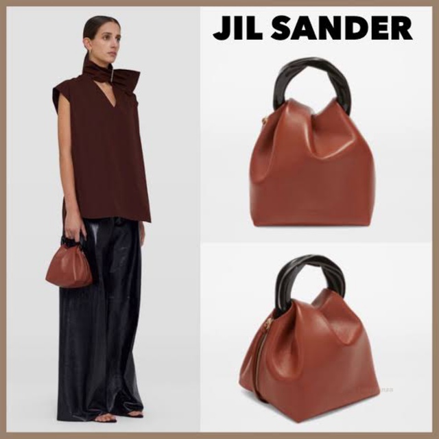 Jil Sander(ジルサンダー)のジルサンダー　クラッシュ　ハンドバッグ レディースのバッグ(ハンドバッグ)の商品写真