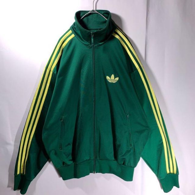 adidas トラックジャケット 緑/黄色 サイズＬ