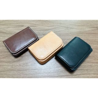 ハンドメイド トラッカーウォレット 受注品 栃木レザー ミニ財布(折り財布)