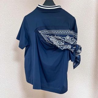 Sacai 新品 バンダナ スカーフ カットソー 半袖 アシンメトリー M