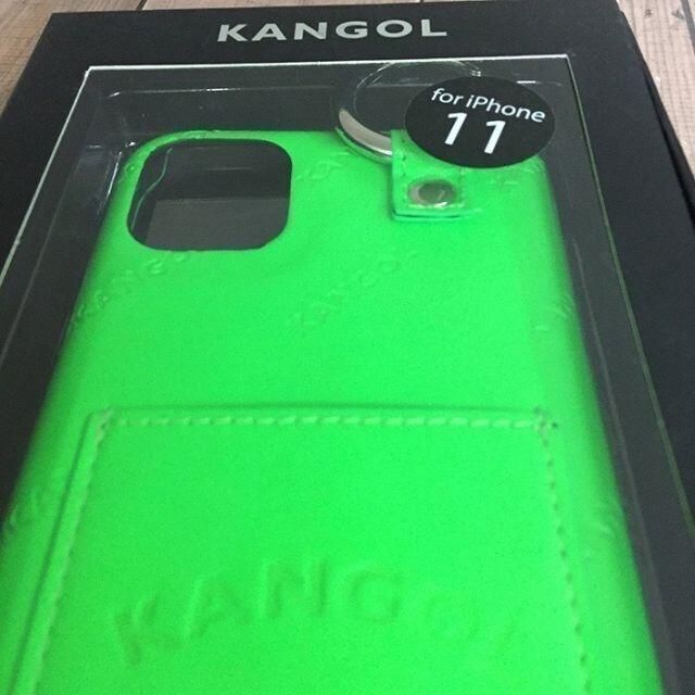 KANGOL(カンゴール)のKANGOL カンゴール iPhone 11/XR 兼用 スマホケース 緑 スマホ/家電/カメラのスマホアクセサリー(iPhoneケース)の商品写真