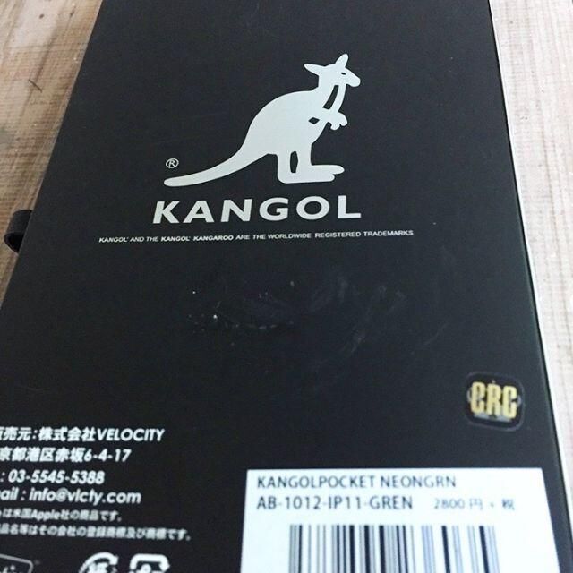 KANGOL(カンゴール)のKANGOL カンゴール iPhone 11/XR 兼用 スマホケース 緑 スマホ/家電/カメラのスマホアクセサリー(iPhoneケース)の商品写真