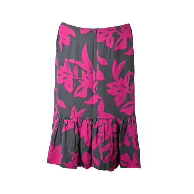 DRIES VAN NOTEN - DRIES VAN NOTEN プリント シルク スカートの通販