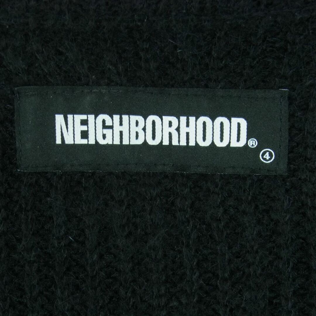 NEIGHBORHOOD ネイバーフッド 20AW 202FUNH-KNM04 MOHAIR NA-KNIT LS モヘヤ混 Vネック ニット 中国製 ブラック系 L 3