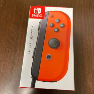 ニンテンドースイッチ(Nintendo Switch)の任天堂スイッチ　ジョイコン　右　ネオンレッド　Switch 純正(その他)