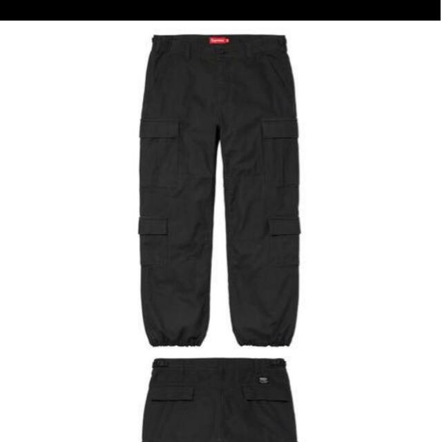 supreme 2021cargo pant black 32 - ワークパンツ/カーゴパンツ