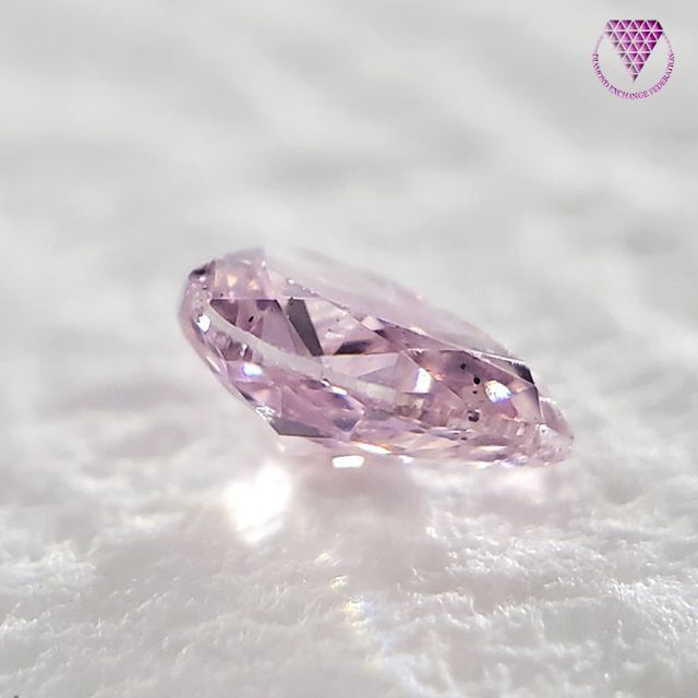 0.086 ct Fancy Intense Pink GIA  天然 ピンク  レディースのアクセサリー(リング(指輪))の商品写真