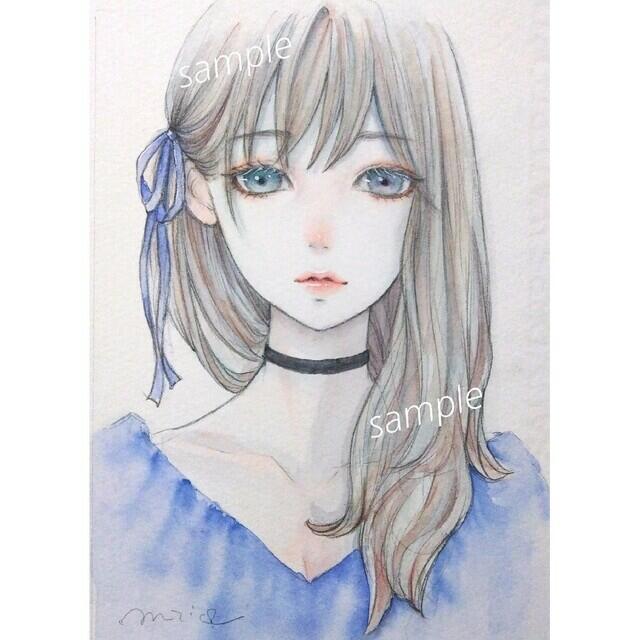 専用 手描きイラスト 原画 水彩画 女の子 www.krzysztofbialy.com