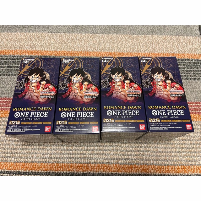 ベストセラー ONE PIECE カードゲーム ROMANCE DAWN OP-01 4BOX Box