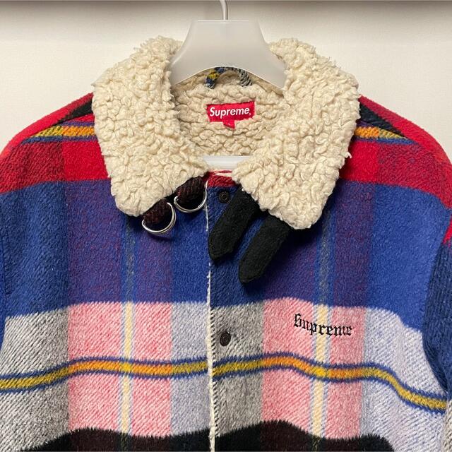 Supreme Plaid Shearling Bomber XL | www.cestujemtrekujem.com