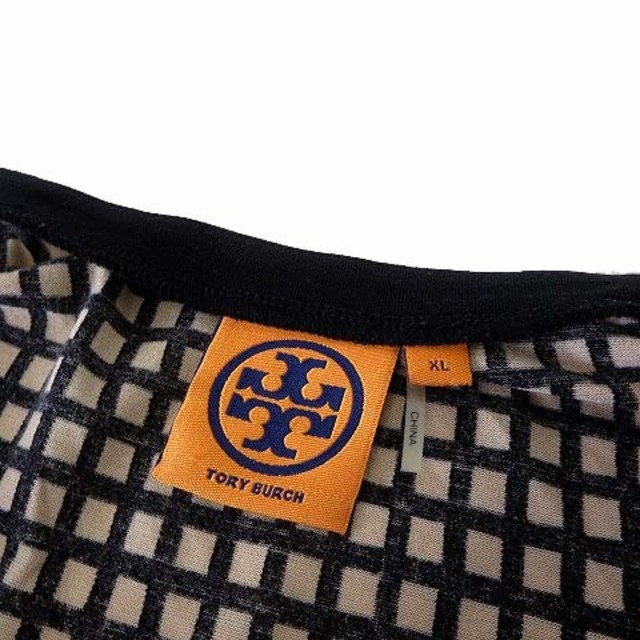 Tory Burch(トリーバーチ)のトリーバーチ ブラウス チュニック プルオーバー シルク 長袖 XL 黒 レディースのトップス(シャツ/ブラウス(長袖/七分))の商品写真