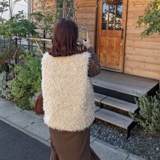 muguet volume lose fur vest(ベスト/ジレ)