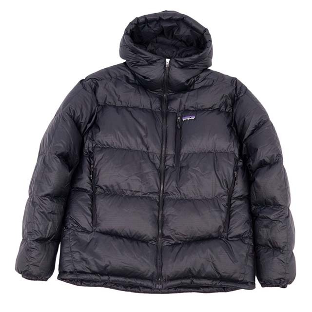 約76cm身幅美品 パタゴニア PATAGONIA ジャケット ダウン フィッツロイ FITZ ROY DOWN HOODY 84580 メンズ アウトドア アウター L ブラック