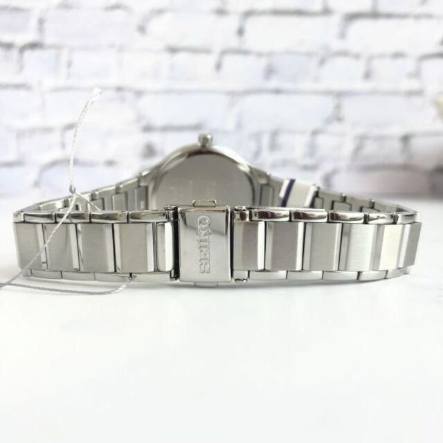 新品】SEIKO ダイヤモンドアクセント☆ソーラー セイコー レディース