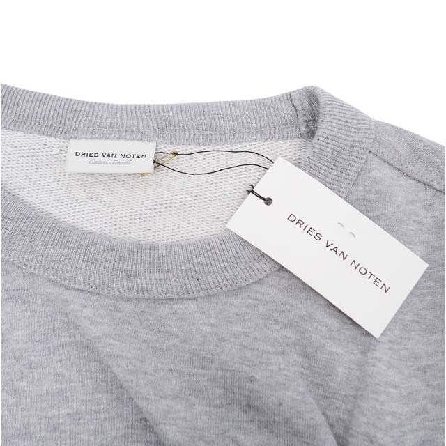 未使用 ドリスヴァンノッテン DRIES VAN NOTEN スウェット 20AW 蛇 プリント アシンメトリー トレーナー レディース トップス XS グレー