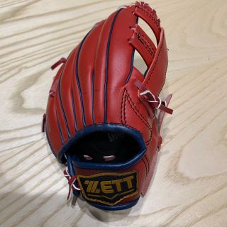 ゼット(ZETT)の9インチ　ZETT ゼット 幼児用 軟式野球グローブ（レッド）（右利き用）(グローブ)