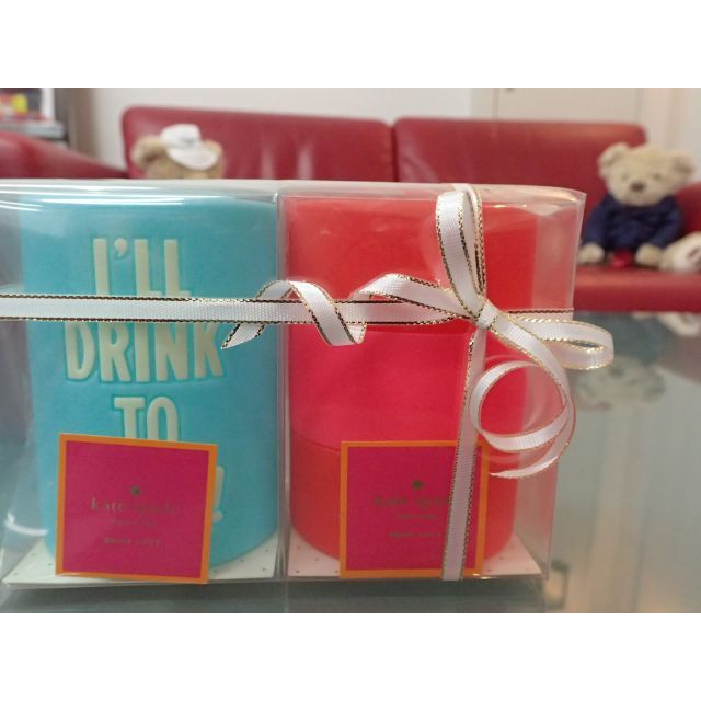 kate spade new york(ケイトスペードニューヨーク)のケイトスペード DRINK COZY セット kate spade 未使用品 インテリア/住まい/日用品のキッチン/食器(その他)の商品写真