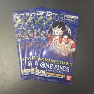 ワンピース(ONE PIECE)のワンピースカードゲーム　ロマンスドーン　4パックセット(Box/デッキ/パック)