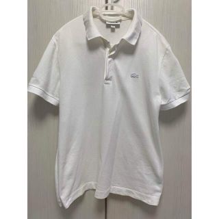 ラコステ(LACOSTE)のラコステ　パリポロシャツ　ホワイトM(ポロシャツ)