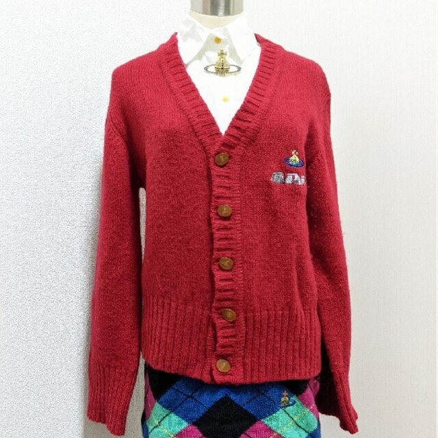 厚手ニット カーディガン オーブ刺繍 ヴィヴィアン 人気アイテム