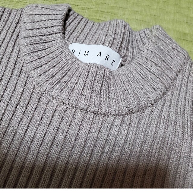 リムアーク High neck flare knit OP レディースのワンピース(ロングワンピース/マキシワンピース)の商品写真