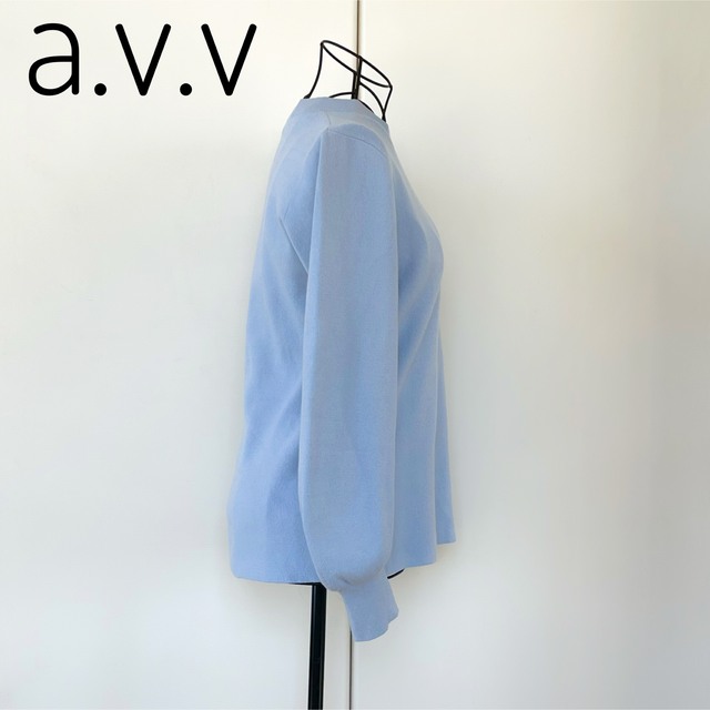 a.v.v(アーヴェヴェ)の♡爽やかブルー♡  アー・ヴェ・ヴェ ニット ニット 水色 カットソー レディースのトップス(ニット/セーター)の商品写真