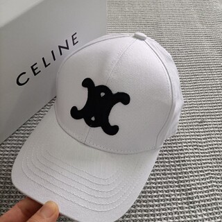 celine - キャップ『特価』セリーヌ 野球帽♪即発送♪白の通販｜ラクマ