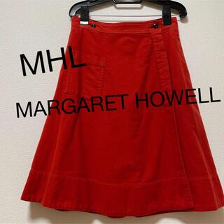 マーガレットハウエル(MARGARET HOWELL)のMARGARET HOWELL コットンラップスカート(ひざ丈スカート)
