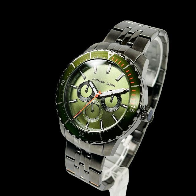 Michael Kors(マイケルコース)の【新品未使用】マイケルコース/MICHAEL KORS メンズ腕時計★グリーン メンズの時計(腕時計(アナログ))の商品写真
