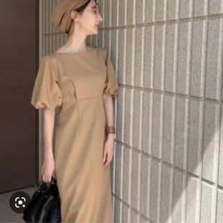 トゥデイフル(TODAYFUL)のlouren puff sleeve onepiece パフスリーブワンピース(ロングワンピース/マキシワンピース)