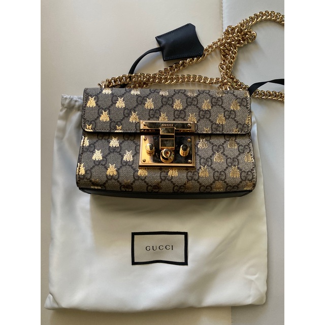 GUCCI グッチ パドロックスモールGGビーズショルダーバッグ
