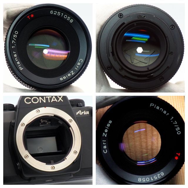 ☆極美品☆アリア CONTAX Aria Planar プラナーレンズセット 【希少