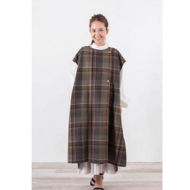 試着のみ美品 yori ヨリ チェックロングジレ グレー - alacantitv.com
