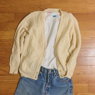 アーバンリサーチ(URBAN RESEARCH)のvintage pringl ウールニットカーディガン(カーディガン)