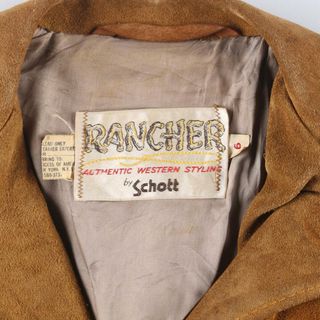 schott - 古着 70年代 ショット SCHOTT RANCHER フリンジ付き 本