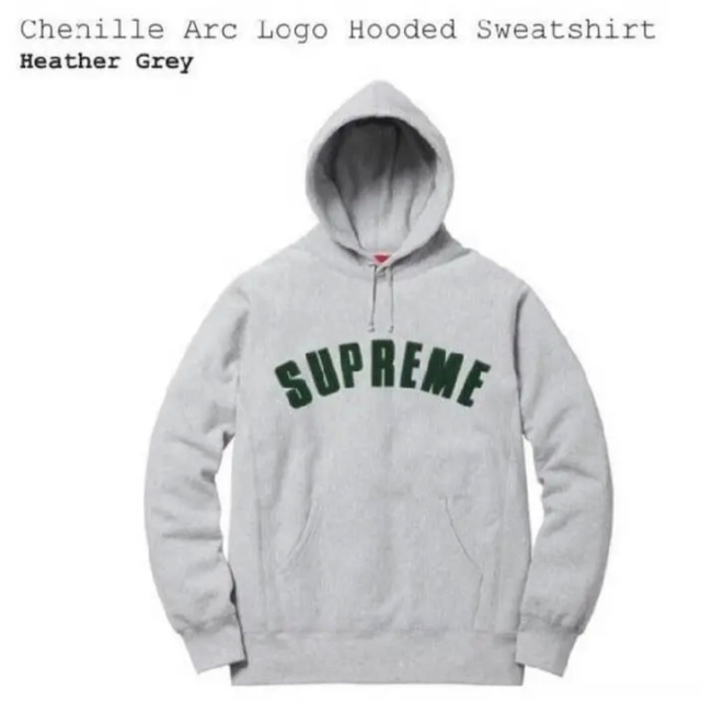 Supreme 17ss Chenille Arc logo Hooded