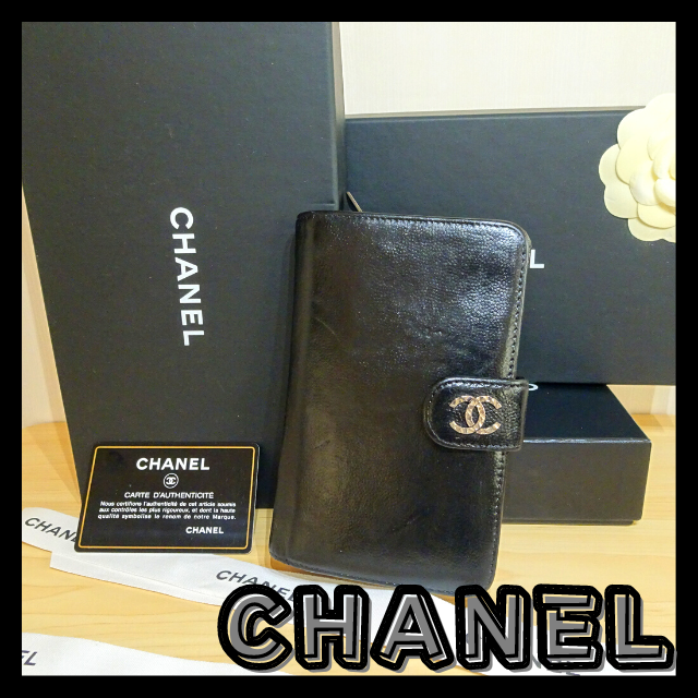 最大74％オフ！ 新品同様 美品 CHANEL シャネル 財布 キャビアスキン