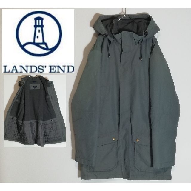 140 LAND'S END マウンテンパーカー 中綿 裏フリース