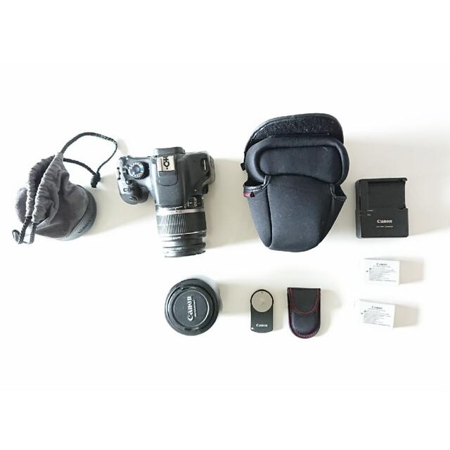 Canon EOS KISSX4 標準レンズ と単焦点レンズ リモコン付き