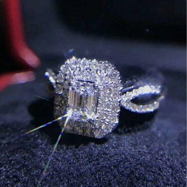 K18 ホワイトサファイア x ダイヤ0.05ct リング 鑑別書付 neuroid
